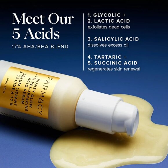 Farmacy Other - (NWT) Farmacy Honey Glow Resurfacing Acid Serum 1 fl oz